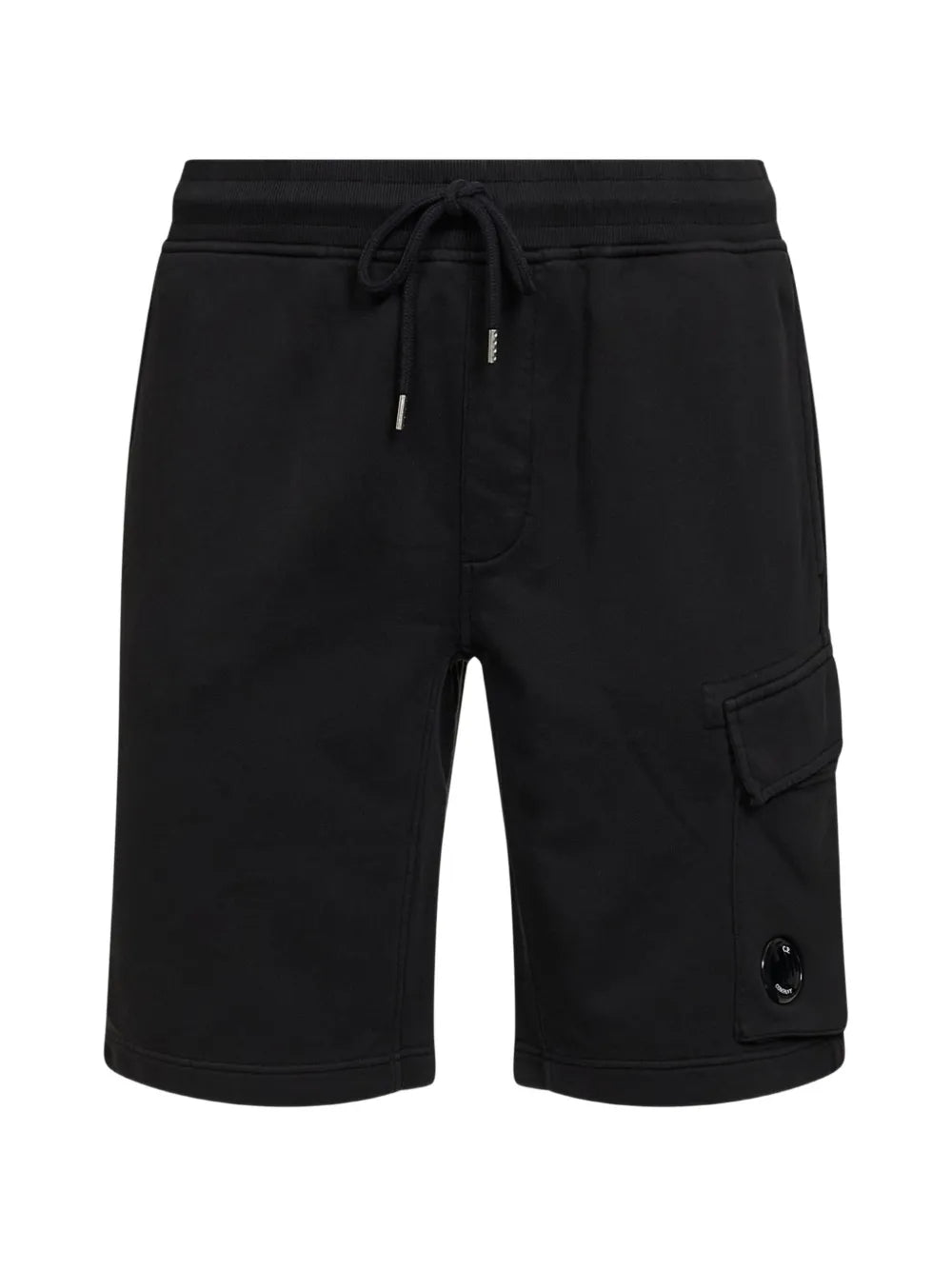 CP Company - Short Cargo Côtelé Taille Élastiquée – Noir