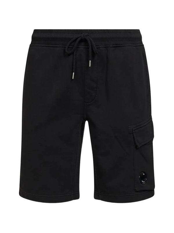 CP Company - Short Cargo Côtelé Taille Élastiquée – Noir