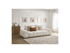 Everest - Canapé Droit Fixe 3 Places - Tissu Chiné - 2 Coussins