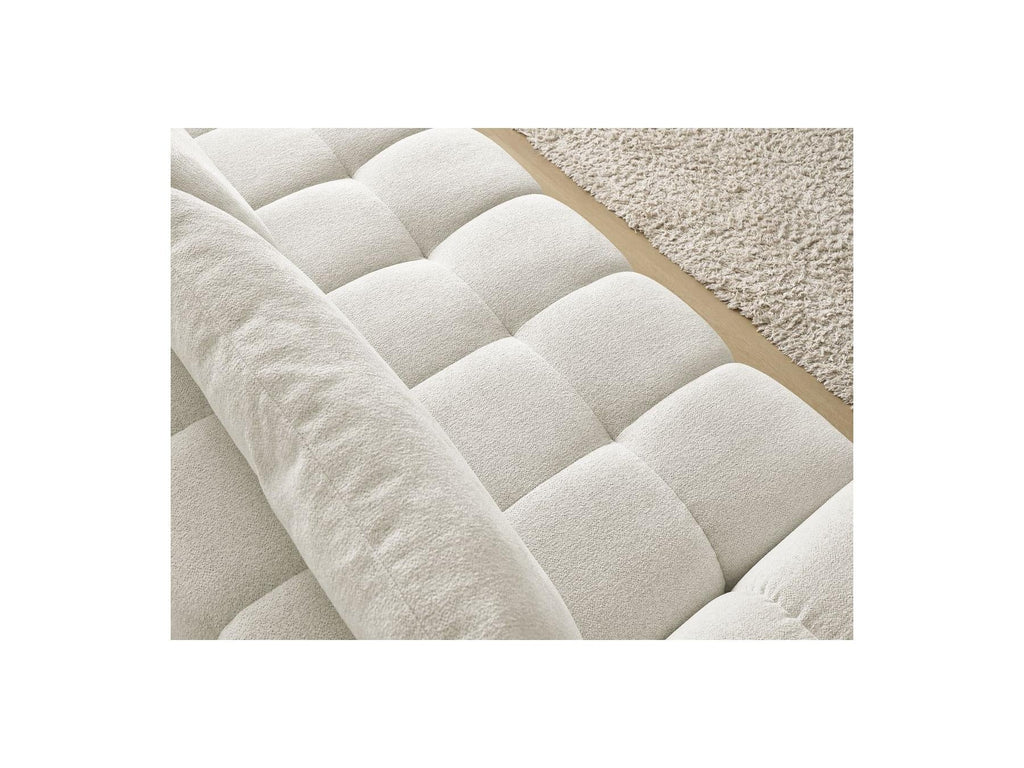 Everest - Canapé Droit Fixe 3 Places - Tissu Chiné - 2 Coussins