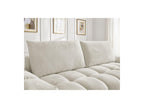 Everest - Canapé Droit Fixe 3 Places - Tissu Chiné - 2 Coussins