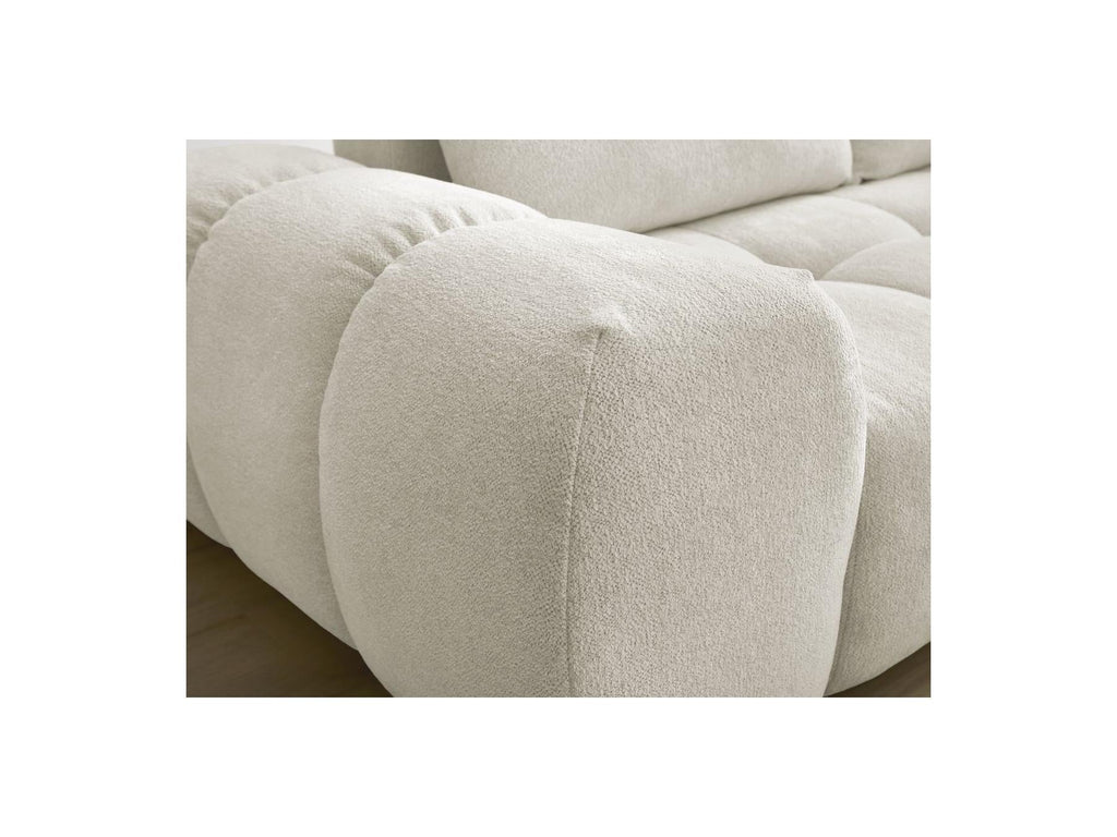 Everest - Canapé Droit Fixe 3 Places - Tissu Chiné - 2 Coussins