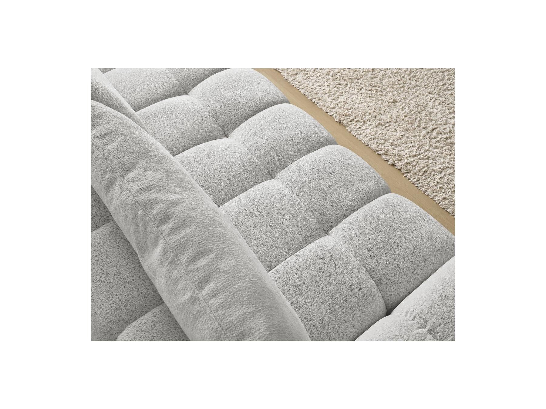 Everest - Canapé Droit Fixe 3 Places - Tissu Chiné - 2 Coussins