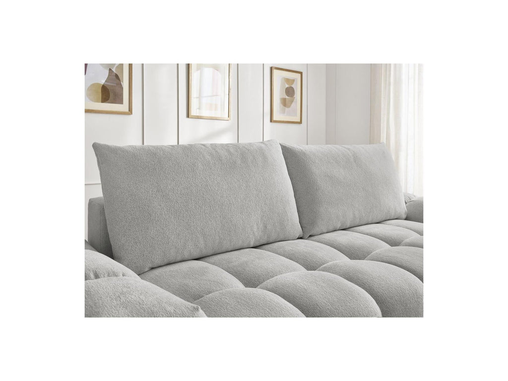 Everest - Canapé Droit Fixe 3 Places - Tissu Chiné - 2 Coussins