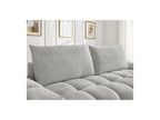 Everest - Canapé Droit Fixe 3 Places - Tissu Chiné - 2 Coussins