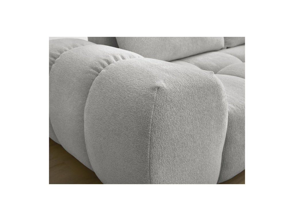 Everest - Canapé Droit Fixe 3 Places - Tissu Chiné - 2 Coussins