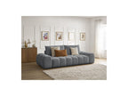 Everest - Canapé Droit Fixe 3 Places - Tissu Chiné - 2 Coussins