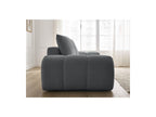 Everest - Canapé Droit Fixe 3 Places - Tissu Chiné - 2 Coussins