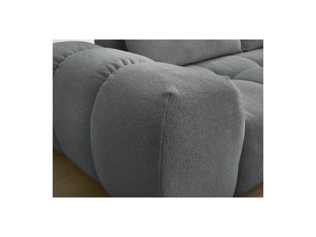 Everest - Canapé Droit Fixe 3 Places - Tissu Chiné - 2 Coussins