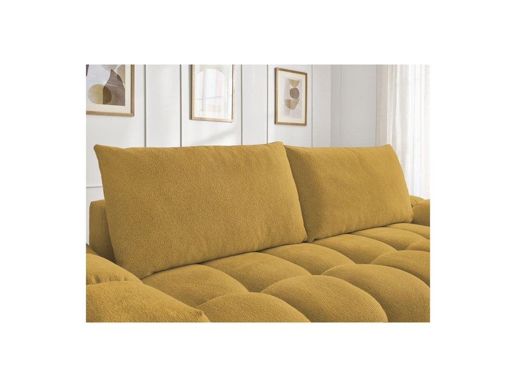 Everest - Canapé Droit Fixe 3 Places - Tissu Chiné - 2 Coussins