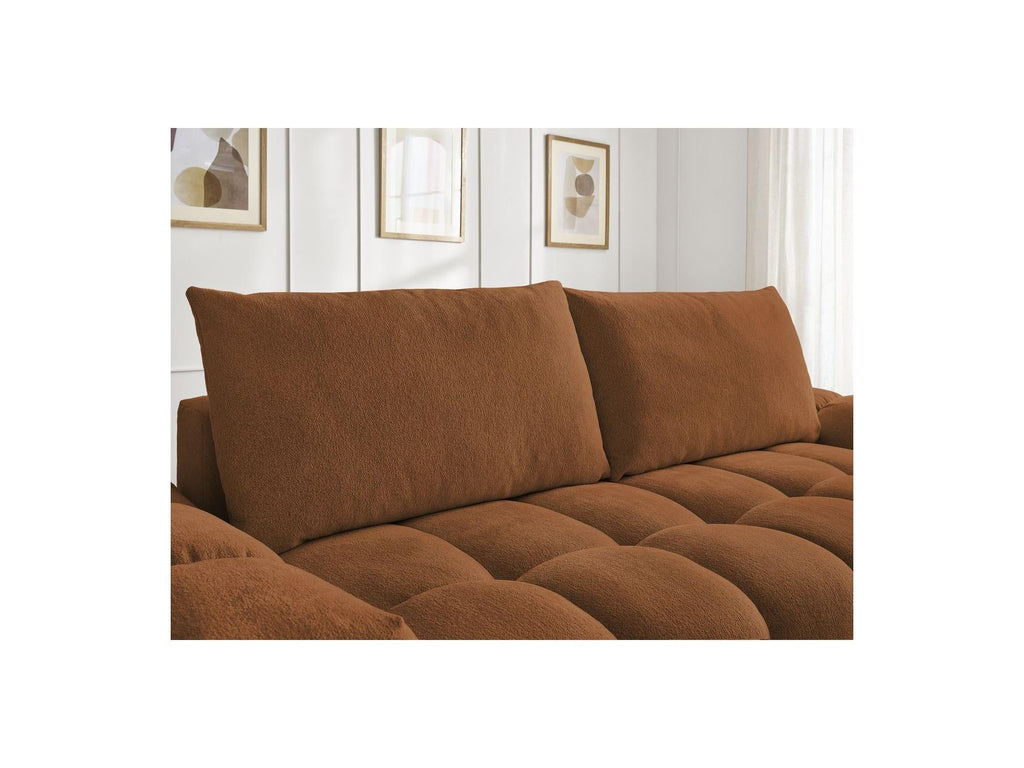 Everest - Canapé Droit Fixe 3 Places - Tissu Chiné - 2 Coussins