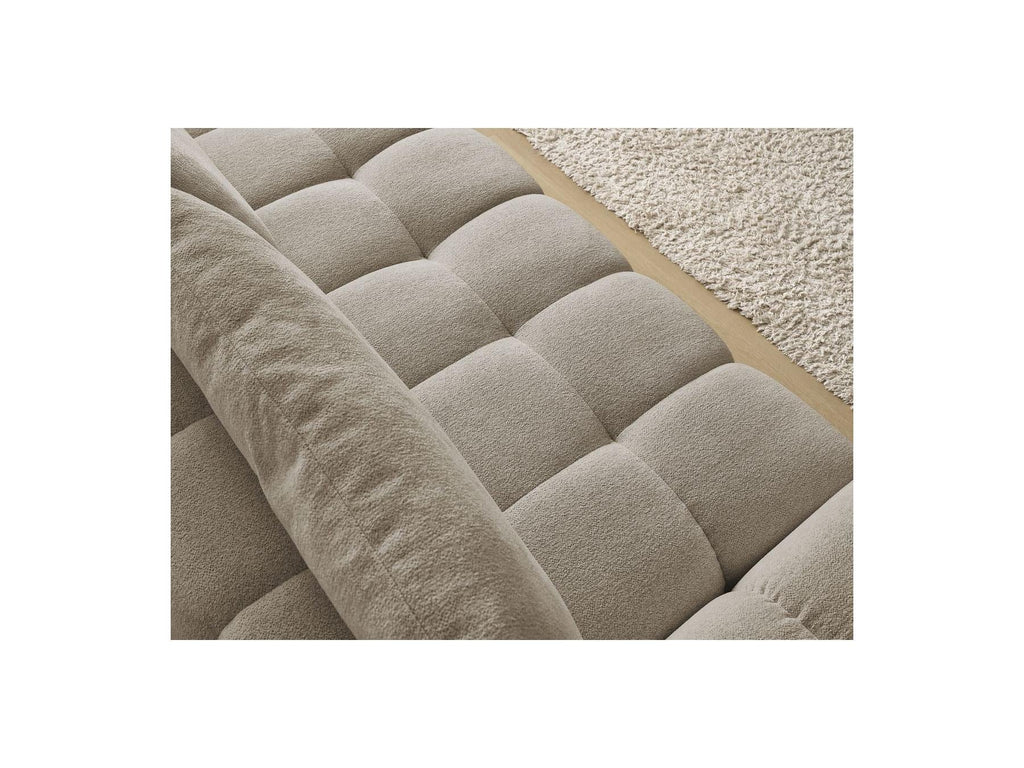 Everest - Canapé Droit Fixe 3 Places - Tissu Chiné - 2 Coussins