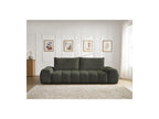 Everest - Canapé Droit Fixe 3 Places - Tissu Chiné - 2 Coussins