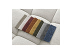 Everest - Canapé Droit Fixe 3 Places - Tissu Chiné - 5 Coussins