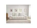 Everest - Canapé Droit Fixe 3 Places - Tissu Chiné - 5 Coussins