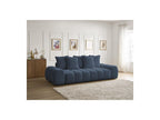 Everest - Canapé Droit Fixe 3 Places - Tissu Chiné - 5 Coussins