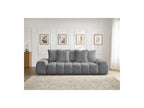 Everest - Canapé Droit Fixe 3 Places - Tissu Chiné - 5 Coussins