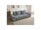 Everest - Canapé Droit Fixe 3 Places - Tissu Chiné - 5 Coussins