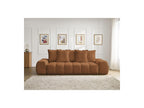 Everest - Canapé Droit Fixe 3 Places - Tissu Chiné - 5 Coussins