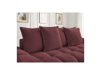 Everest - Canapé Droit Fixe 3 Places - Tissu Chiné - 5 Coussins