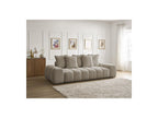Everest - Canapé Droit Fixe 3 Places - Tissu Chiné - 5 Coussins