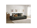 Everest - Canapé Droit Fixe 3 Places - Tissu Chiné - 5 Coussins