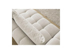 Everest - Canapé Droit Fixe 3 Places - Tissu Texturé - 2 Coussins