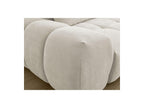 Everest - Canapé Droit Fixe 3 Places - Tissu Texturé - 2 Coussins
