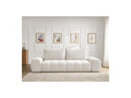 Everest - Canapé Droit Fixe 3 Places - Tissu Texturé - 2 Coussins