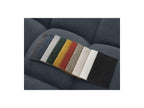 Everest - Canapé Droit Fixe 3 Places - Tissu Texturé - 2 Coussins