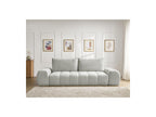 Everest - Canapé Droit Fixe 3 Places - Tissu Texturé - 2 Coussins