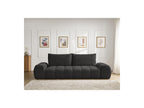Everest - Canapé Droit Fixe 3 Places - Tissu Texturé - 2 Coussins