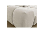 Everest - Canapé Droit Fixe 3 Places - Tissu Texturé - 5 Coussins