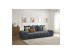 Everest - Canapé Droit Fixe 3 Places - Tissu Texturé - 5 Coussins