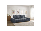 Everest - Canapé Droit Fixe 3 Places - Tissu Texturé - 5 Coussins