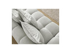 Everest - Canapé Droit Fixe 3 Places - Tissu Texturé - 5 Coussins