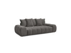 Everest - Canapé Droit Fixe 3 Places - Tissu Texturé - 5 Coussins
