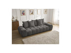 Everest - Canapé Droit Fixe 3 Places - Tissu Texturé - 5 Coussins