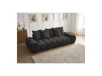 Everest - Canapé Droit Fixe 3 Places - Tissu Texturé - 5 Coussins