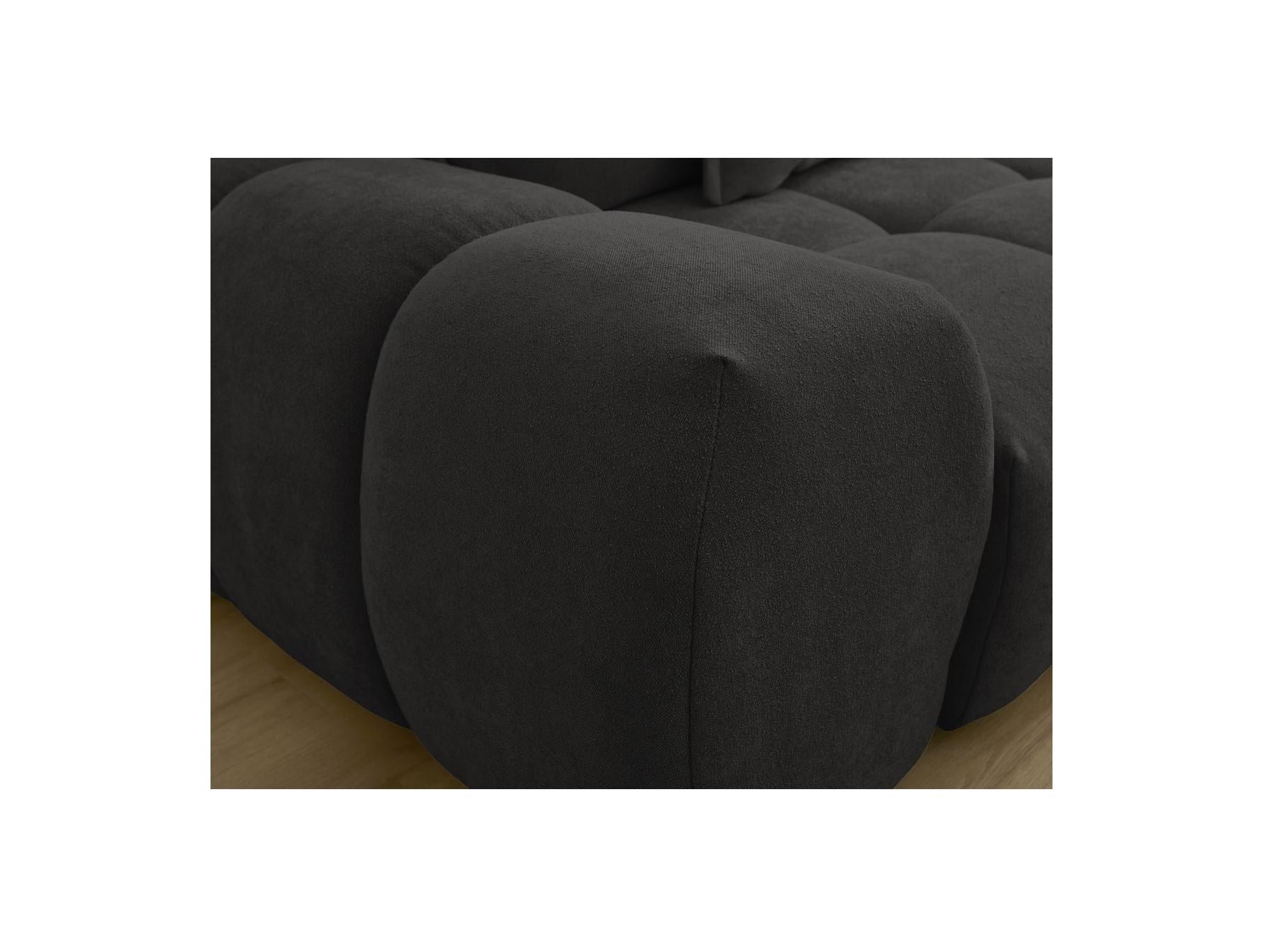 Everest - Canapé Droit Fixe 3 Places - Tissu Texturé - 5 Coussins