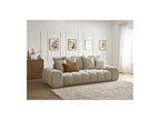 Everest - Canapé Droit Fixe 3 Places - Tissu Texturé - 5 Coussins