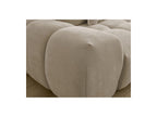 Everest - Canapé Droit Fixe 3 Places - Tissu Texturé - 5 Coussins