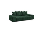 Everest - Canapé Droit Fixe 3 Places - Tissu Texturé - 5 Coussins