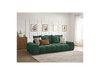 Everest - Canapé Droit Fixe 3 Places - Tissu Texturé - 5 Coussins