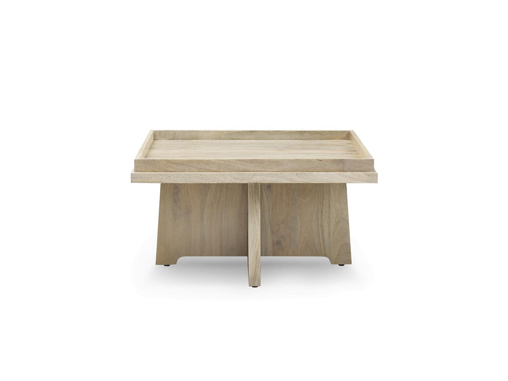Alba - Table Basse Carrée - Bois Massif De Manguier