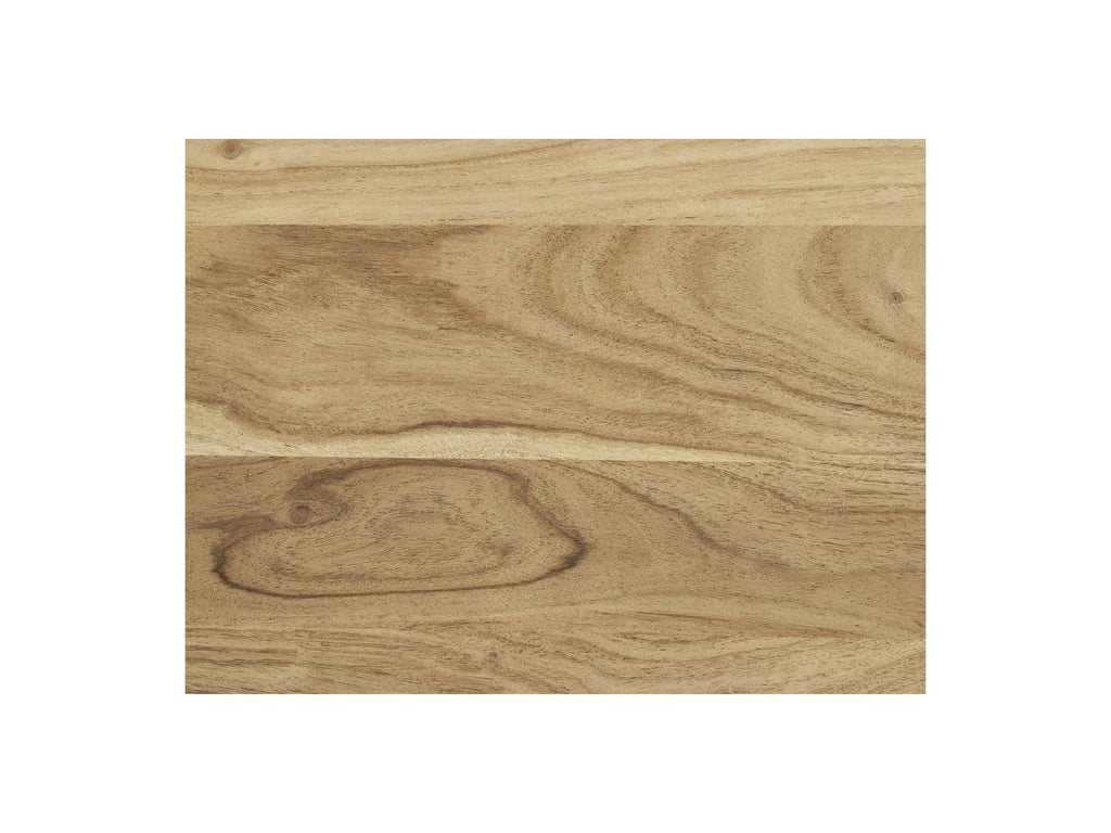 Martin - Table Basse Rond - Bois Massif De Manguier Et Métal