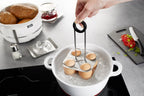 Brunch - Support De Cuisson À Œufs - Pour 4 Œufs - Noir/Argent
