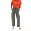 Jean Droit 7/8 Needlepoint - Vert Foncé - Femme