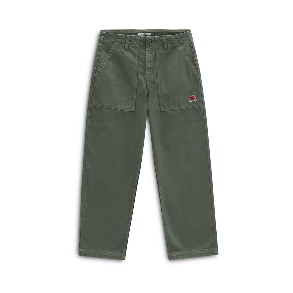 Jean Droit 7/8 Needlepoint - Vert Foncé - Femme