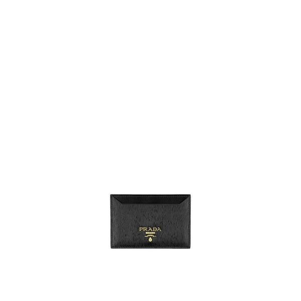 Prada - Portefeuille Leather Logo - Femme - Black